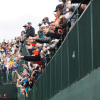 Jan 31, 2015; Scottsdale, AZ, USA; A general view of fans on the par 3 16th hole during the third round of the Waste Management Phoenix Open at TPC Scottsdale. Mandatory Credit: Allan Henry-USA TODAY Sports ORG XMIT: USATSI-189606 [Via MerlinFTP Drop]